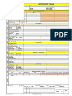 Motorised Valve: Instrument Datasheet Tag No