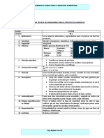 Ficha Tecnica de Maquinaria para El Proceso de Alimentos