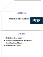 Accuracy of Machine Tools