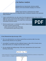 Electron Spectroscopy For Surface Analysis