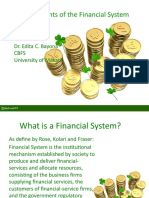 Chapter 3, Basic Elements of Financial System