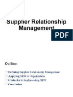 Supplier Relationship Management