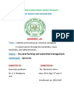 Weed Management Bye Physical Chemical and Mycoherbicide and Allelochemicals Chemicals