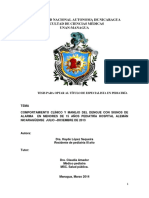 Comportamiento Clinico y Manejo Del Dengue Con Signos de Alarma