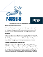 Case Study of Nestle: Training and Development