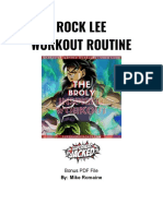 Rock Lee Workout PDF