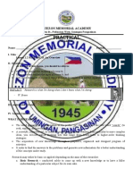 Practical Research: Quezon Memorial Academy