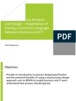 Business Process Analysis and Design - Importance of Having A Common Language Between Business and IT