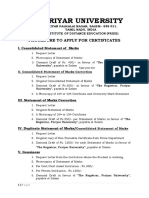 Periyar University: Procedure To Apply For Certificates