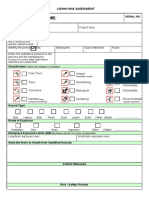 COSHH Assessment Form