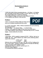 Sheet (1) - Electrical Power System-Transmission Line