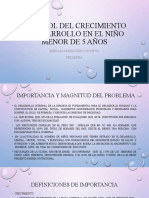 Control Del Crecimiento y Desarrollo en El Menor de 5 Años