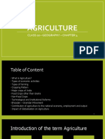 Agriculture: Class 10 - Geography - Chapter 4