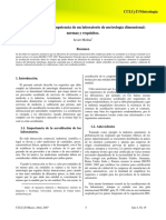 Acreditación de La Competencia de Un Laboratorio de Metrología Dimensional