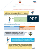 Actividad 1 Conocemos Nuestras Expectacivas para El Inicio Del Año Escolar