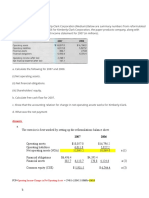 Answers: Operating Income Changes in Net Operating Assets