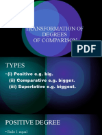 Transformation of Degrees of Comparison