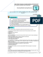 Assessing Student Learning Outcomes