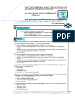 Grading Systems and The Grading System of The Department of Education