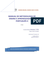 Módulo de Metodologia de Ensino e Aprendizagem Do Portugues II