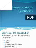 Sources of The UK Constitution