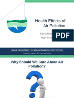 Health Effects of Air Pollution: Education Curriculum High School Program