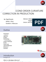 Bandgap Second Order Curvature Correction in Production