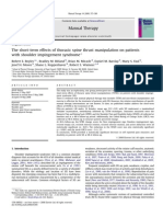 The Short-Term Effects of Thoracic Spine Thrust Manipulation On Patients With Shoulder Impingement Syndrome