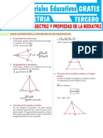 Propiedad de La Bisectriz y Propiedad de La Mediatriz para Tercer Grado de Secundaria