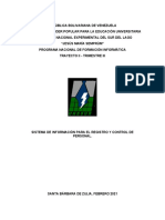 Sistema de Información para El Control y Registro de Personal.