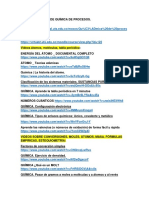 Enlaces A Videos de Química de Procesos