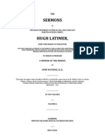 The Sermons of The Right Reverend Father in God, and Constant Martyr of Jesus Christ, Hugh Latimer, Some Time Bishop of Worcester - Volume 2