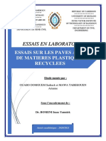 Essais Sur Les Paves Plastiques de Douala