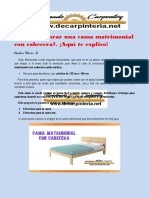 Guía de Cómo Elaborar Una Cama Matrimonial Con Cabecera de Madera