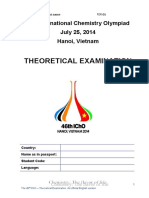 Theoretical Examination: 46 International Chemistry Olympiad July 25, 2014 Hanoi, Vietnam