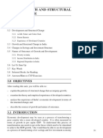 Unit 3 Growth and Structural Change: 3.0 Objectives