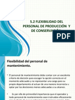 Flexibilidad Del Personal de Produccion y Conservacion