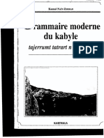 Kamal Nait-Zerrad. Grammaire Moderne Du Kabyle+1