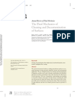 The Fluid Mechanics of Cleaning and Decontamination of Surfaces