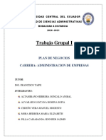 Primer Trabajo Grupal Plan de Negocios Grupo 9