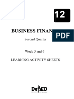 BUSINESS FINANCE Las Week 5 and 6