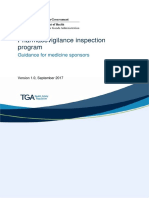 Pharmacovigilance Inspection Program Guidance Medicine Sponsors