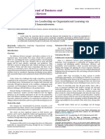 The Effect of Collaborative Leadership On Organizational Learning Viaemployees Benefits and Innovativeness 2223 5833 1000342