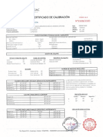 Certificado de Calibracion ES-105