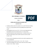 The Copperbelt University: School of Business BS242 Tutorial Sheet Two (2018-2019 Academic Year) Question One