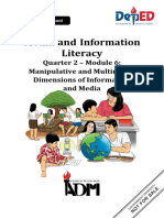 Quarter 2 - Module 6: Manipulative and Multimedia Dimensions of Information and Media