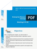 Enterprise Resource Planning Concept Meeting # 01-02: Course: Z0919 - ERP For Financial and Controlling Year: 2017