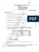 Course Code: MCO-07 Course Title: Financial Management Assignment Code: MCO-07/TMA/2020-2021 Coverage: All Blocks