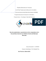 Guía de Mantenimiento y Soporte Técnico de Las Computadoras de La Escuela Básica Nacional Luis Guillermo Sánchez Del Municipio Maracaibo