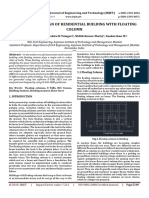 Analysis and Design of Residential Building With Floating Column